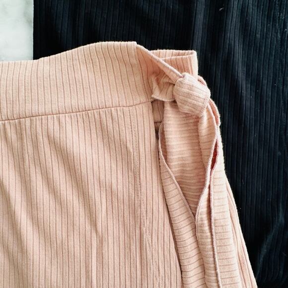 LNA Caruso Wrap Skirt Black & Tan 2pc Set Small Cover-Up Beach Summer Travel - Picture 3 of 6